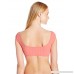 Lucky Brand Junior's Sucker for Pretty Off-The-Shoulder Cap Sleeve Bikini Top Coral Coral B06WP5T8JR